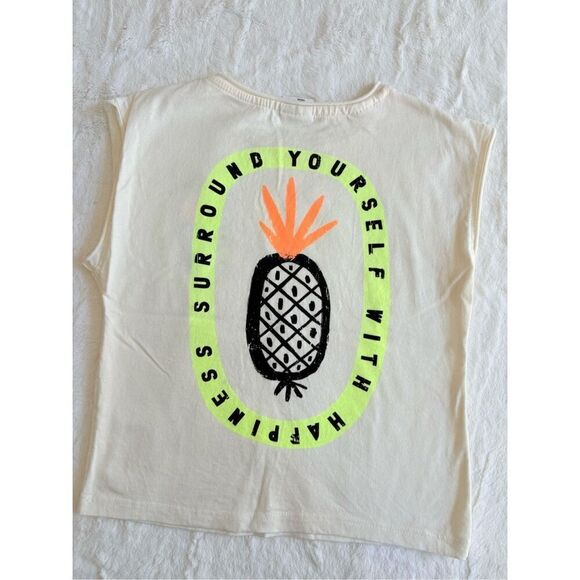 Zara Pineapple Sleeveless Shirt Size 4 Years - Picture 5 of 5
